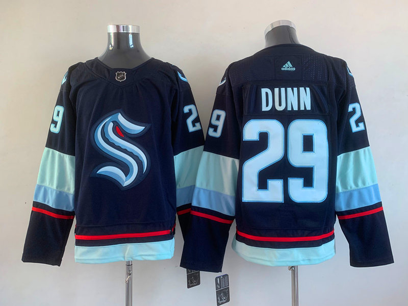 Men's Seattle Kraken Vince Dunn #29 Deep Sea Blue Home Breakaway Jersey